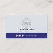 Professionele Paarse Grijs voeg uw Logo QR Code to Visitekaartje (Achterkant)