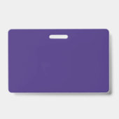 Professionele Paarse Vrijwilliger Naam Badge (Achterkant)