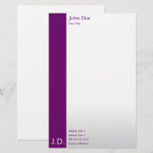 professionele paarsen briefpapier (Voorkant / Achterkant)
