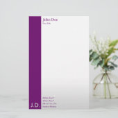 professionele paarsen briefpapier (Staand voorkant)