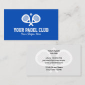 Professionele padel tennis visitekaartje sjabloon (Voorkant / Achterkant)