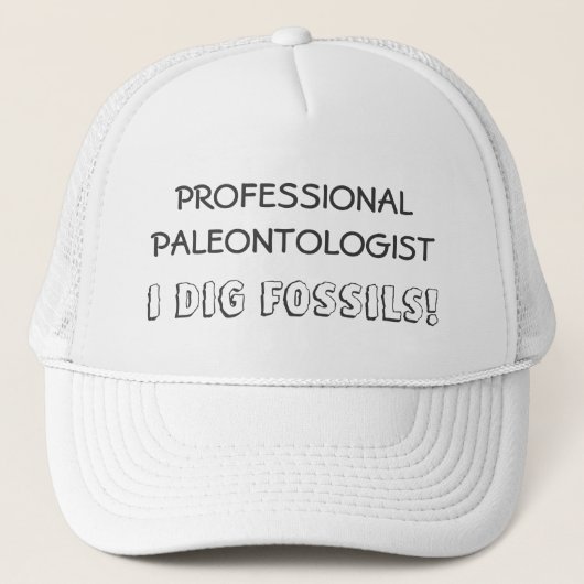 Professionele paleontoloog - I Dig Fossils Trucker Pet (Voorkant)