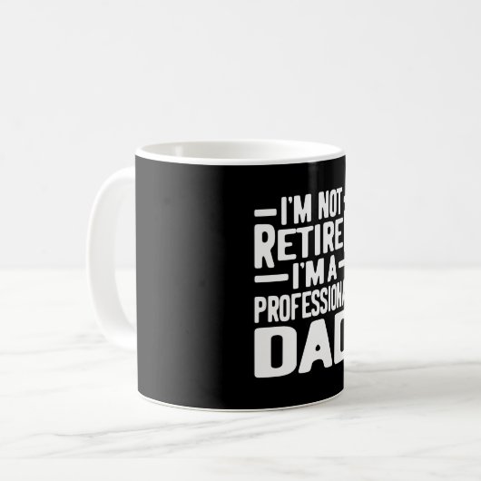 Professionele Pap Retirement Gift Koffiemok (Voorkant links)