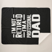 Professionele Pap Retirement Gift Sherpa Deken (Voorkant (horizontaal))