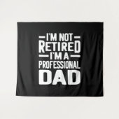Professionele Pap Retirement Gift Wandkleed (Voorkant (horizontaal))