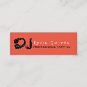 Professionele Party DJ Music Deejay Mini Visitekaartje (Voorkant)