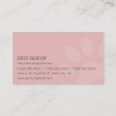 PROFESSIONELE PAW PRINTS dierenverzorging schattig Visitekaartje (Achterkant)