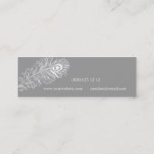 Professionele  peacock-doezelaar mini visitekaartje (Achterkant)