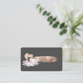 Professionele penseellijn, mixerbloemen visitekaartje (Staand voorkant)