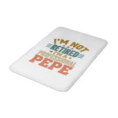 Professionele Pepe-pensionering Vintage typografie Badmat (Gekanteld)