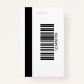 Professionele persbadge – foto- en streepjescodeon badge (Achterkant)