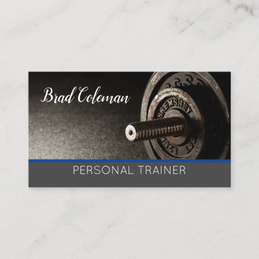 Professionele Personal Trainer Gym Fitness Coach Visitekaartje (Voorkant)