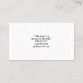 Professionele persoonlijke beveiliging Aangepaste  Visitekaartje (Achterkant)