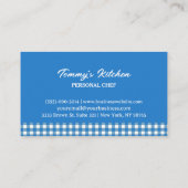 Professionele persoonlijke cateringdienst visitekaartje (Achterkant)