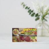 Professionele persoonlijke Chef-Visitekaartje Visitekaartje (Staand voorkant)