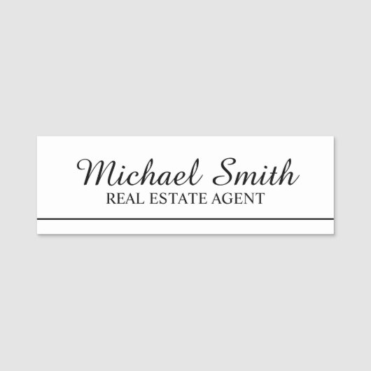 Professionele persoonlijke naamtag naamplaatje (Voorkant)