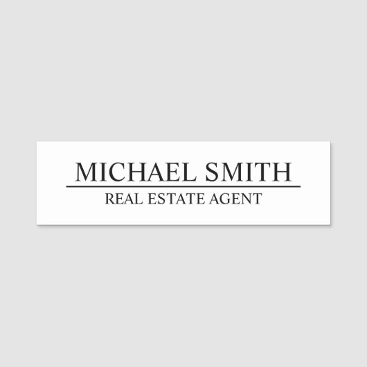 Professionele persoonlijke naamtag naamplaatje (Voorkant)