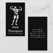 Professionele persoonlijke trainer/biodybuildkaart visitekaartje (Voorkant / Achterkant)