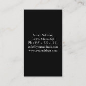 Professionele persoonlijke trainer/biodybuildkaart visitekaartje (Achterkant)