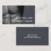 Professionele persoonlijke trainer/Bodybuildkaart Visitekaartje (Voorkant / Achterkant)