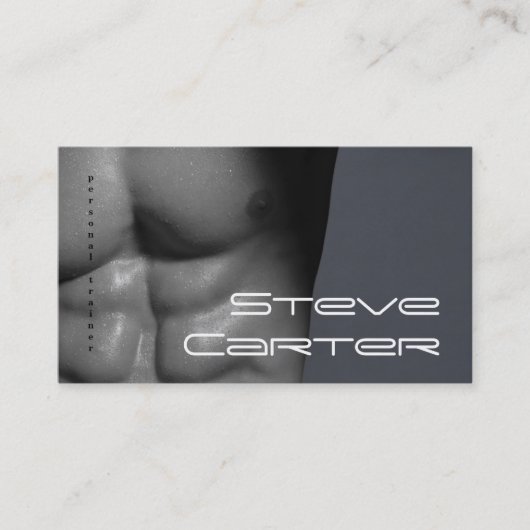 Professionele persoonlijke trainer/Bodybuildkaart Visitekaartje (Voorkant)
