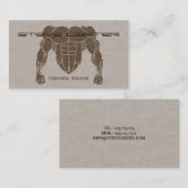 Professionele persoonlijke trainer/Bodybuildkaart Visitekaartje (Voorkant / Achterkant)