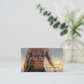 Professionele persoonlijke trainer/Bodybuildkaart Visitekaartje (Staand voorkant)