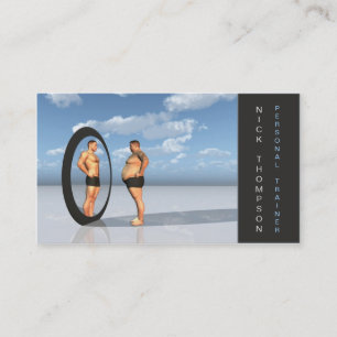 Professionele persoonlijke trainer/fitnesskaart visitekaartje