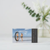 Professionele persoonlijke trainer/fitnesskaart visitekaartje (Staand voorkant)