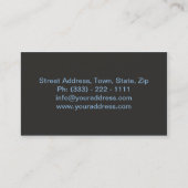 Professionele persoonlijke trainer/fitnesskaart visitekaartje (Achterkant)