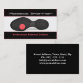 Professionele persoonlijke trainer/fitnesskaart visitekaartje (Voorkant / Achterkant)