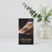 Professionele persoonlijke trainer/fitnesskaart visitekaartje (Staand voorkant)