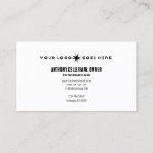 Professionele persoonlijke trainer visitekaartje (Achterkant)