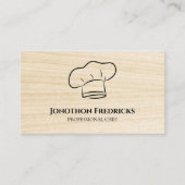 Professionele Pet — Houten catering Visitekaartje (Voorkant)