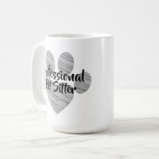 Professionele Pet Sitter Koffiemok (Voorkant links)