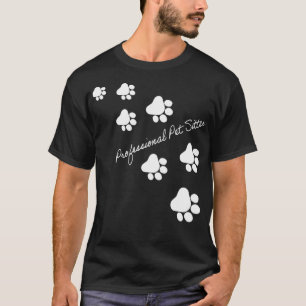 Professionele Pet Sitter Paws 4686 T-shirt