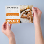Professionele Photo Massage Therapeut Korting Flyer (Hand)