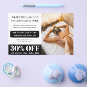 Professionele Photo Massage Therapeut Korting Flyer (Enkel)