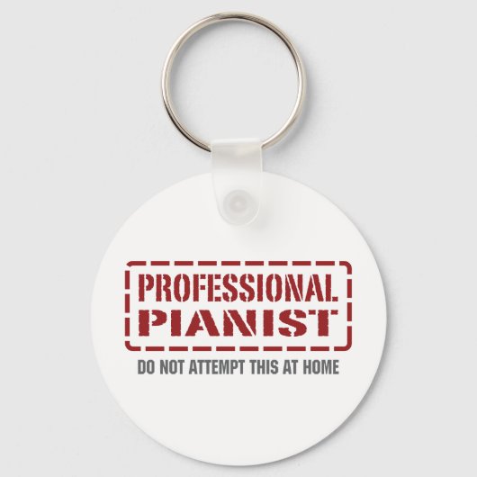 Professionele pianist sleutelhanger (Voorkant)