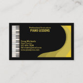 Professionele pianoleraar visitekaartje (Voorkant)
