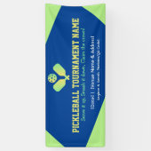 Professionele Pickleball Event Signage Spandoek (Verticaal)