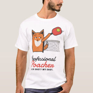 Professionele Plaagdief Pickleball Vos T-shirt