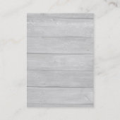 Professionele Plain Eenvoudig Grijs Hout Uniek Visitekaartje (Achterkant)