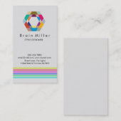 Professionele Plain Elegant Modern Eenvoudig Hexag Visitekaartje (Voorkant / Achterkant)