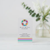 Professionele Plain Elegant Modern Eenvoudig Hexag Visitekaartje (Staand voorkant)