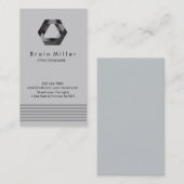 Professionele Plain Elegant Modern Eenvoudig Hexag Visitekaartje (Voorkant / Achterkant)