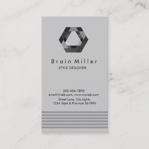 Professionele Plain Elegant Modern Eenvoudig Hexag Visitekaartje