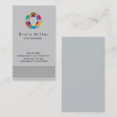 Professionele Plain Elegant Modern Eenvoudig Hexag Visitekaartje (Voorkant / Achterkant)