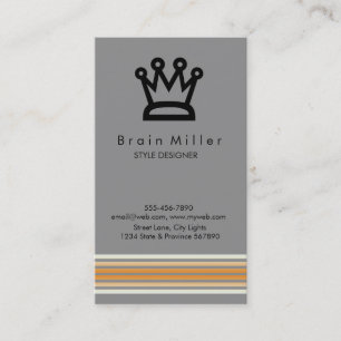 Professionele Plain Elegant Moderne Eenvoudige Kro Visitekaartje
