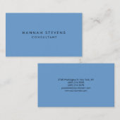 Professionele Plain Modern Minimalistisch Grijs Bl Visitekaartje (Voorkant / Achterkant)
